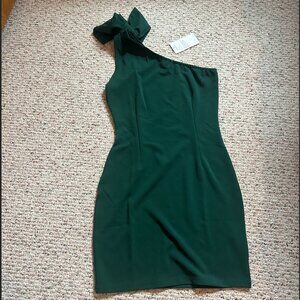 Amazon One Shoulder Dress with Bow Shoulder Detail